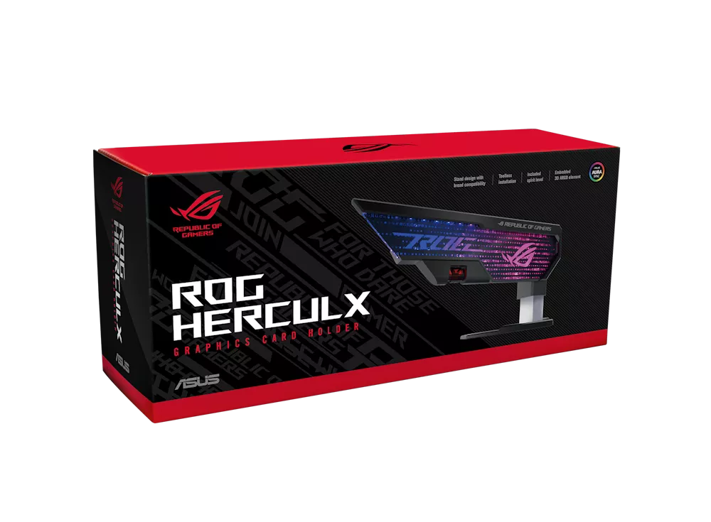 【ジャンク】ASUS ROG STRIX グラフィックボード ASUS ROG Herculx Graphics Card Holder 「ROG」シリーズARGBサポート