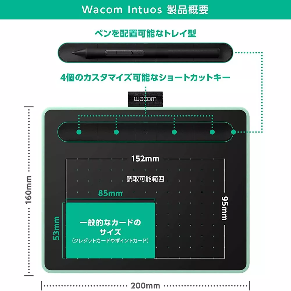 Wacom Wacom Intuos Small ベーシック (ブラック) Wacom Intuos