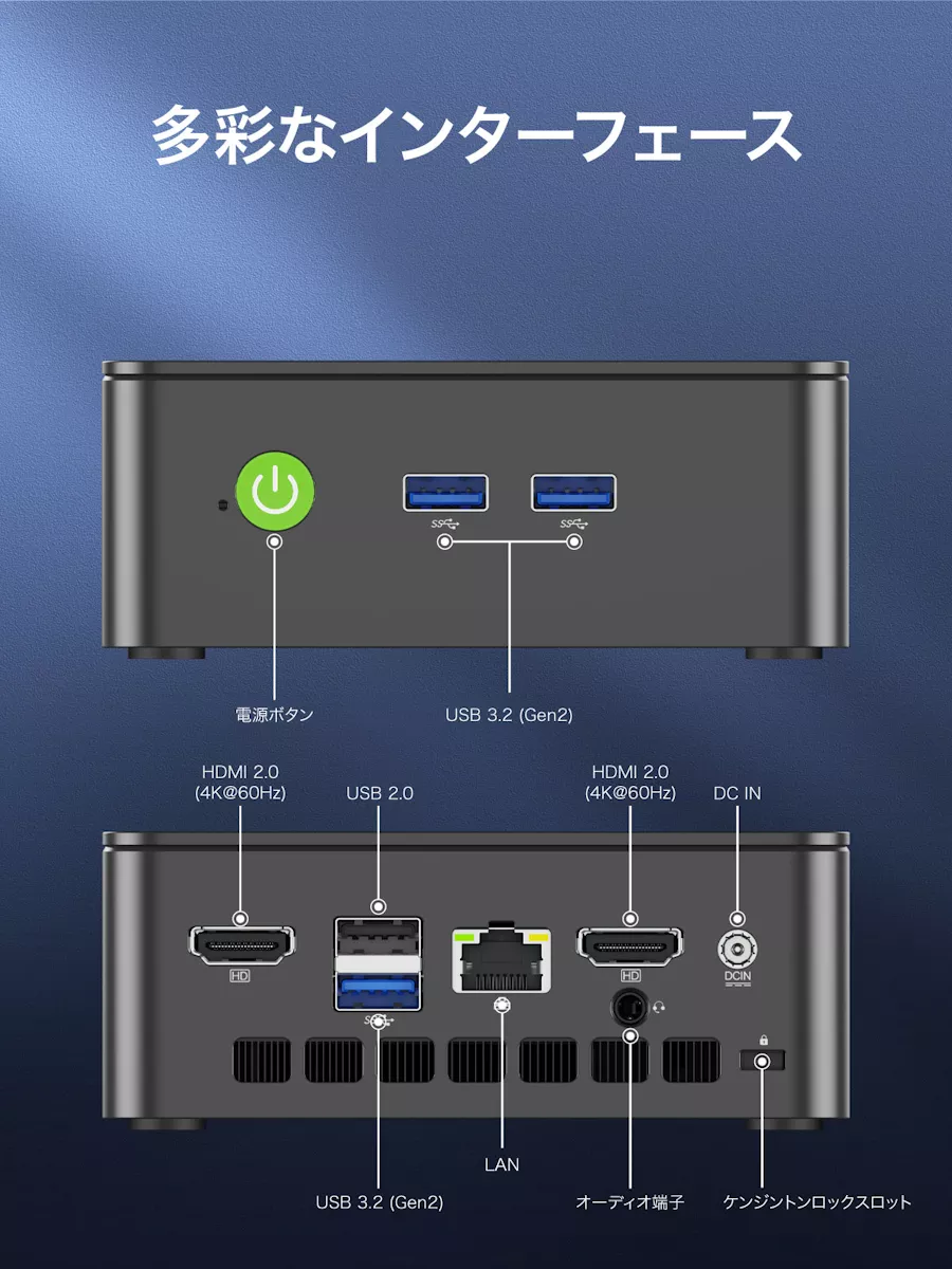 GMKtec GMK-G3S-16/512-W11Pro(N95) Windows 11 Pro 64bit プリ