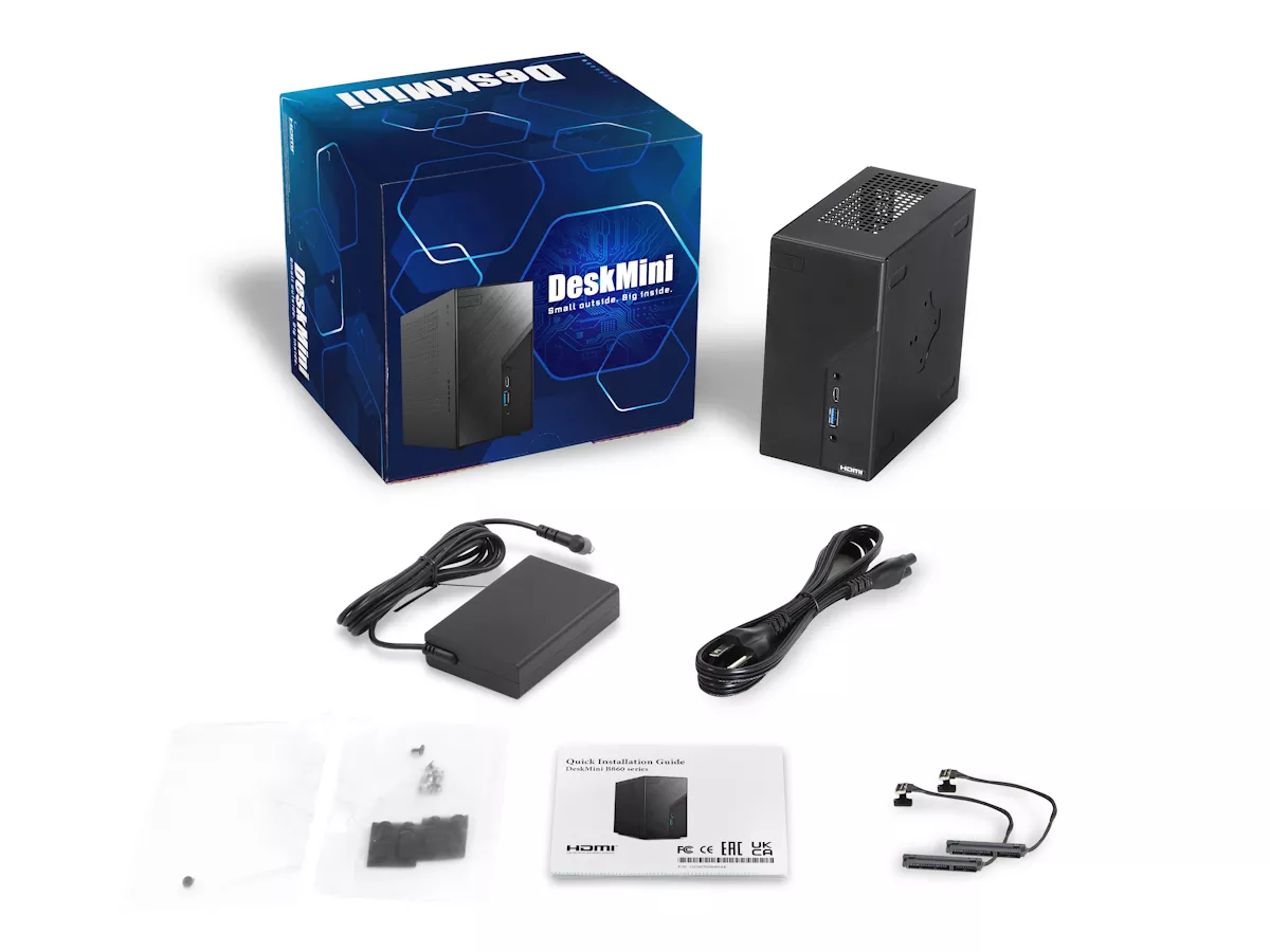 ASRock DeskMini B860 DeskMini Mini-STXフォームファクタ採用。Intel