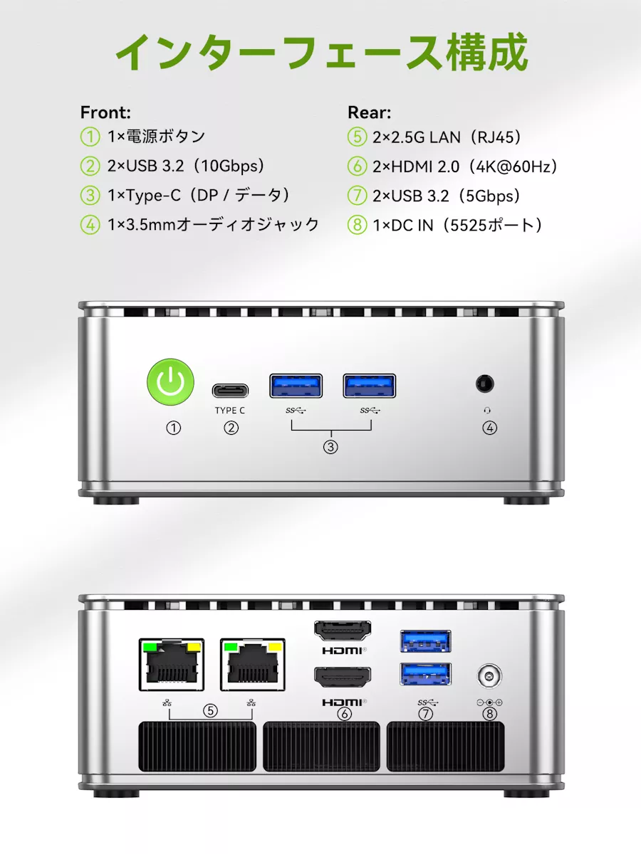 GMKtec GMK-G11-16/256-W11Pro(R2514) Windows 11 Pro 64bit プリ