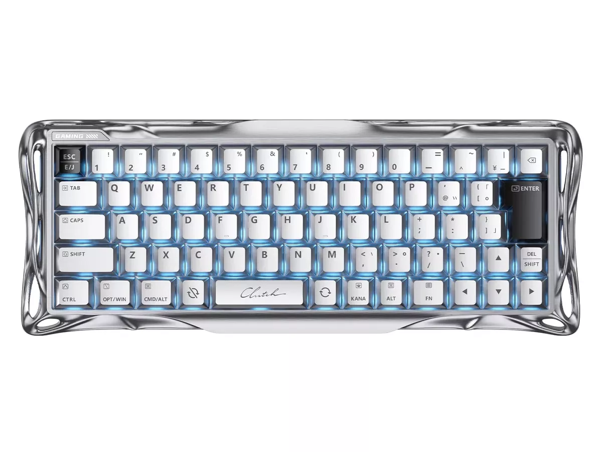 GravaStar Mercury V60 Pro - クロームシルバー 日本語配列モデル V60