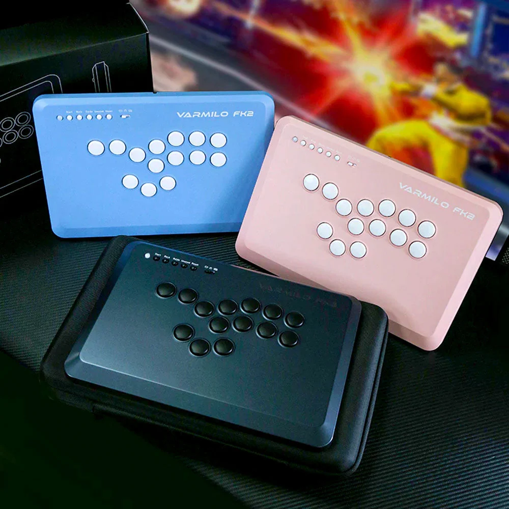 Varmilo FK2 Blue Leverless Arcade Controller for Fighting Games