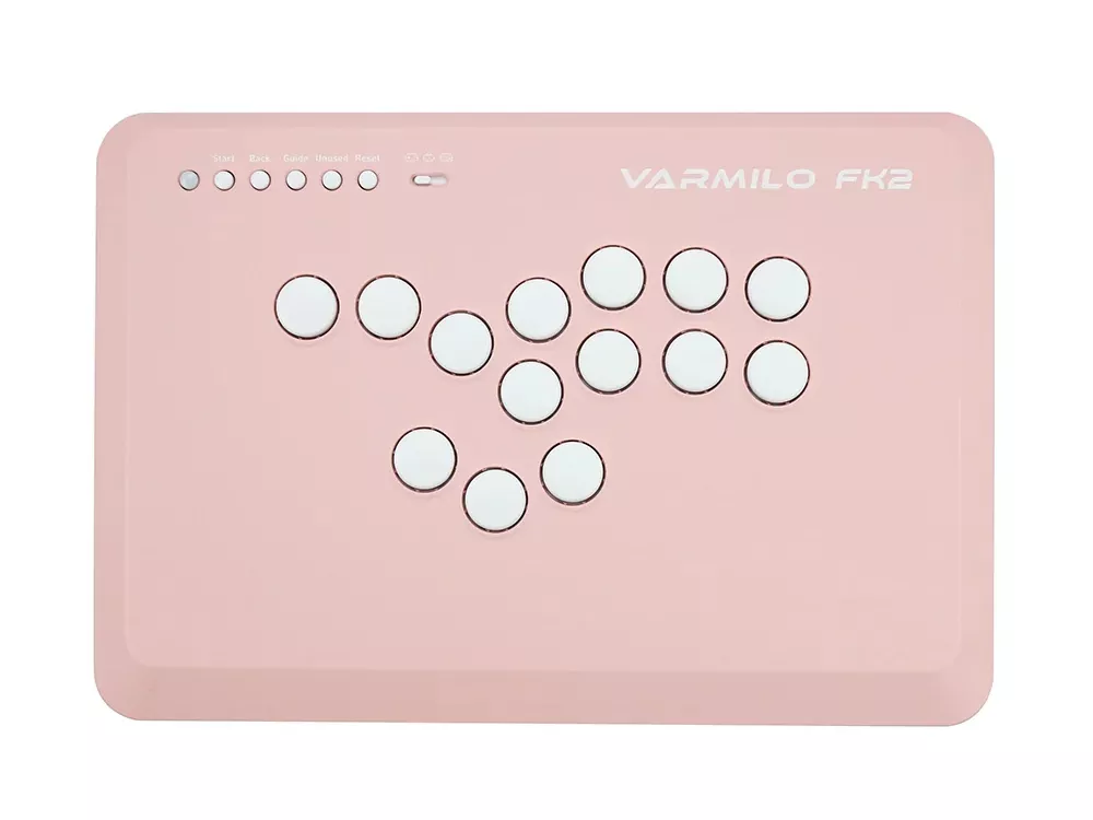 Varmilo FK2 Pink Leverless Arcade Controller for Fighting Games
