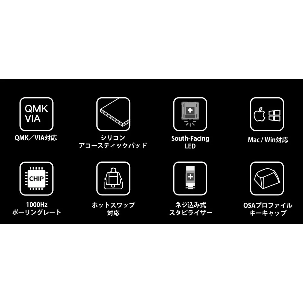 K1M-H1-JIS Keychron K1 Max QMK/VIA ワイヤレス カスタム