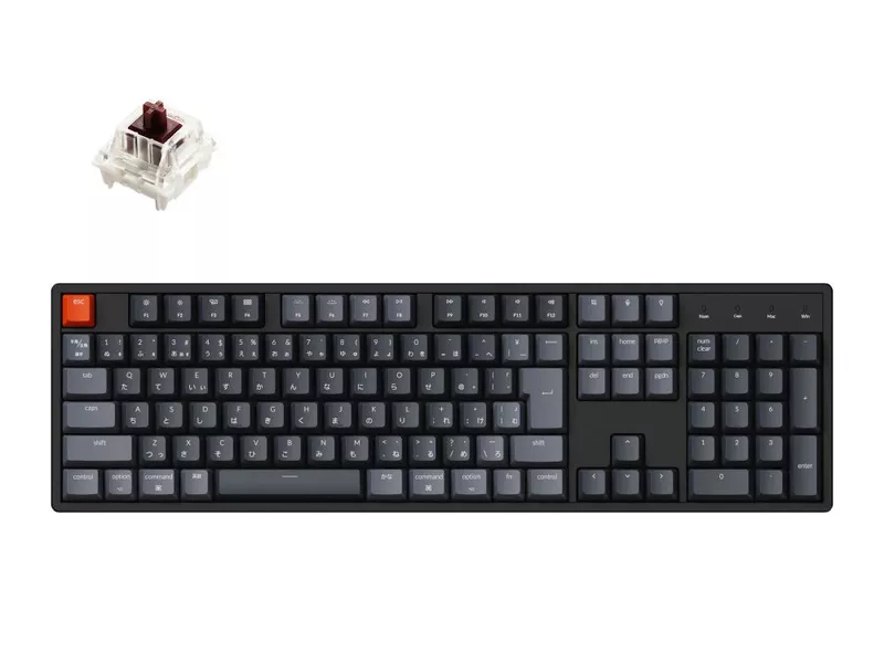 Keychron K10 メカニカルキーボード Gateron G Pro茶軸 Keychron Keychron K10 ワイヤレス・メカニカルキーボード White