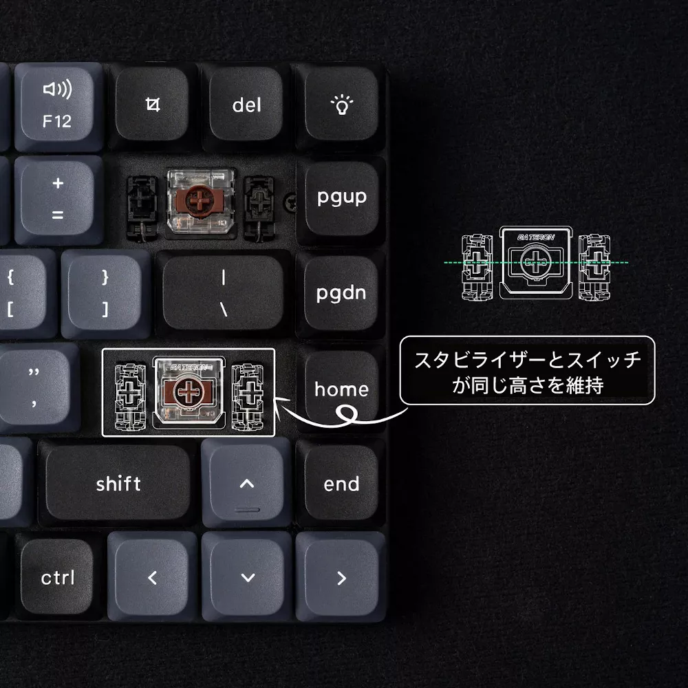 Keychron K3 ホワイト軸 RGB版　ワイヤレス