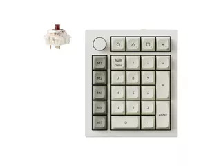 Keychron Keychron Q0 Max QMK ワイヤレスカスタム・テンキー - 組み立て済み / シェルホワイト / Gateron  Jupiter スイッチ(ホットスワップ)赤軸 Q0 Max - 製品詳細 | パソコンSHOPアーク（ark）