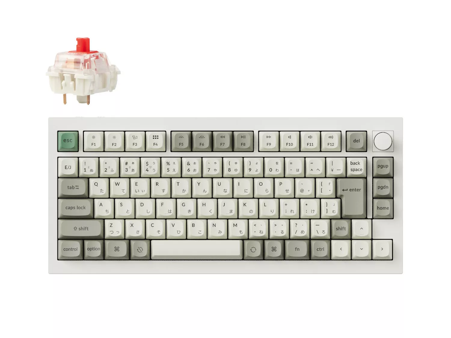 Keychron K1 Max Retro JIS 日本語配列 赤軸 静音 Keychron K1 Max