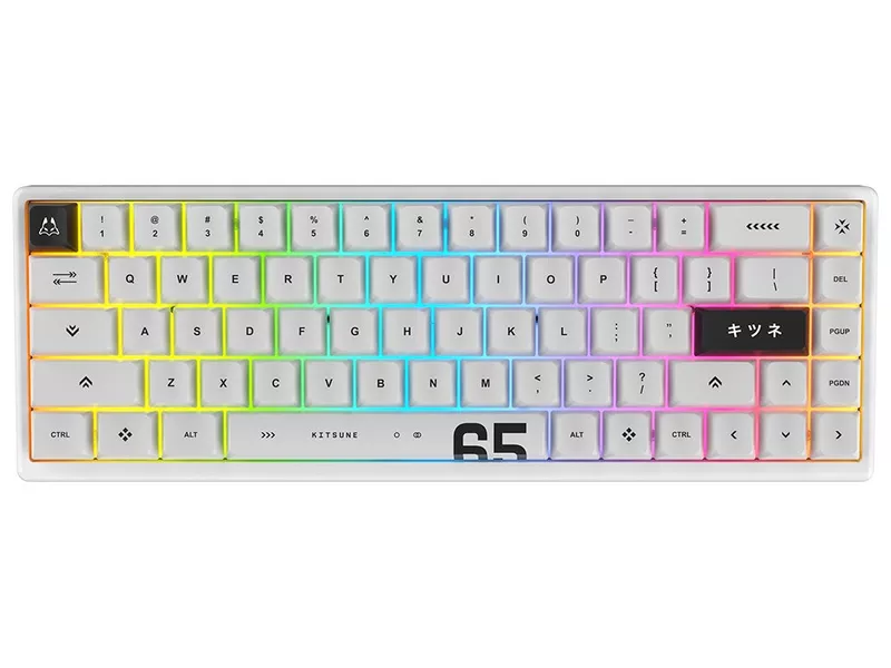 Arbiter Studio Polar 65 Pro Keyboard Kitsune White frameの商品メイン画像