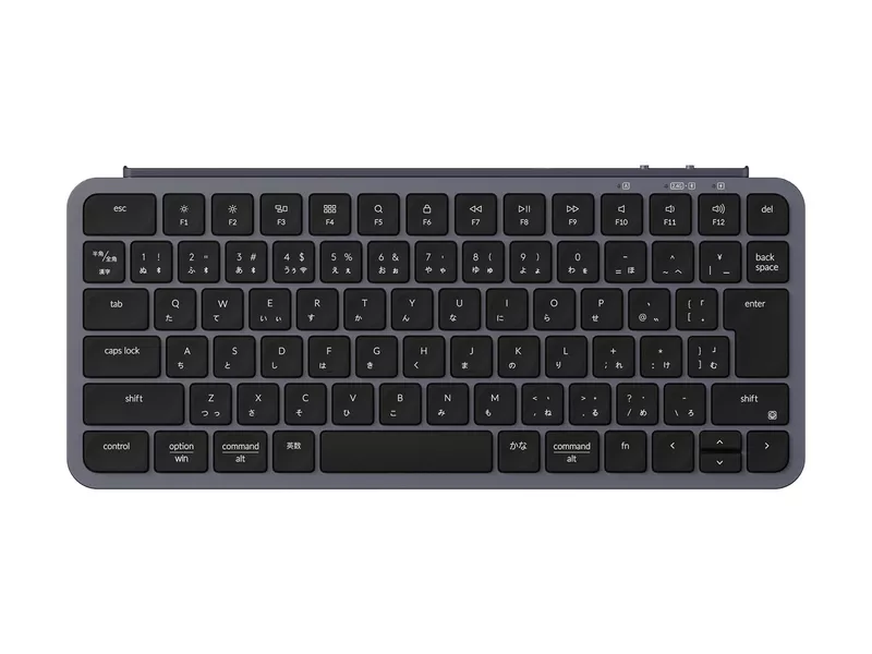 Keychron B1 Pro ウルトラスリム ワイヤレスキーボード - JIS配列(テンキーレス) / シザースイッチ(本体カラー:スペースグレー)の商品メイン画像