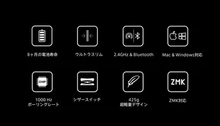 Keychron B1 Pro ウルトラスリム ワイヤレスキーボード - JIS配列(テンキーレス) / シザースイッチ(本体カラー:スペースグレー)のサムネイル(1)