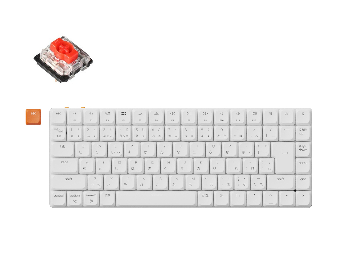 Keychron K3 Max ホワイト 赤軸 Keychron K3 Max QMK/VIA ワイヤレス カスタム・メカニカルキーボード