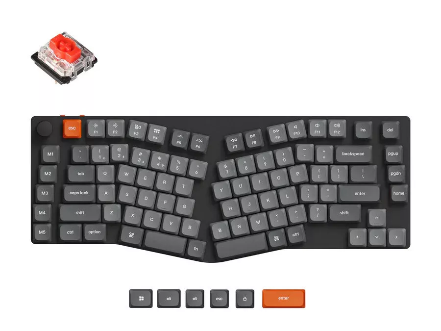 Keychron K15 Max(Aliceレイアウト) QMK ワイヤレス カスタム 