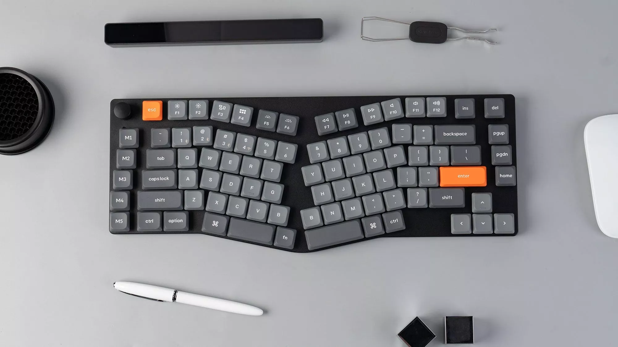 Keychron K15 Max(Aliceレイアウト) QMK ワイヤレス カスタム