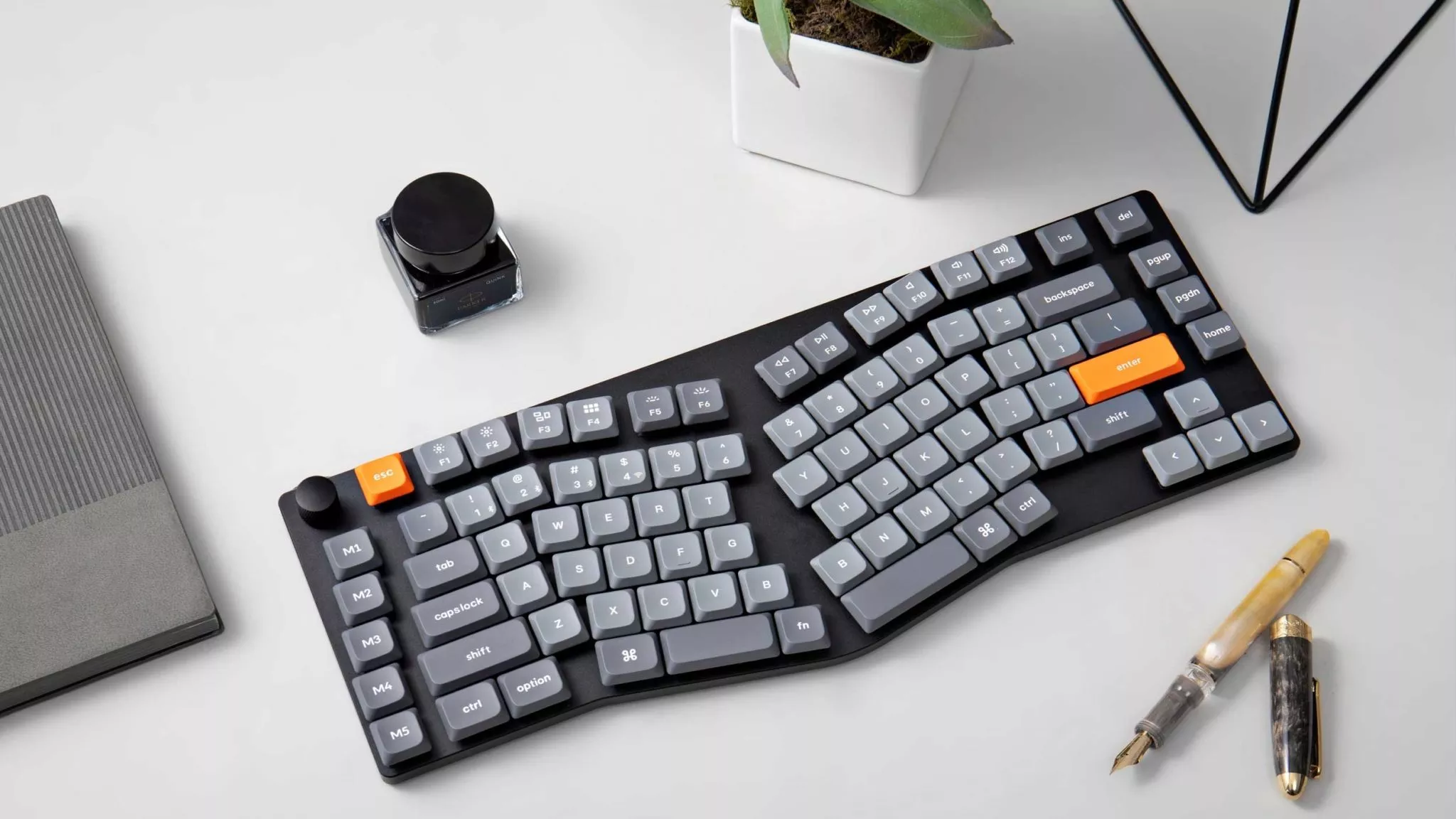 Keychron K15 Max(Aliceレイアウト) QMK ワイヤレス カスタム