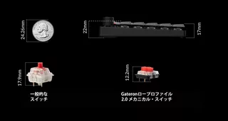 K15 Max(Aliceレイアウト) QMK ワイヤレス カスタム・メカニカルキーボード - WHITE LED - JIS配列  / ロープロファイルGateronメカニカルスイッチ赤軸のサムネイル(6)
