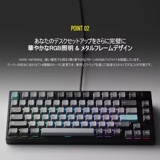 MAGENETIC KEYBOARD(RAPID TRIGER)VM75HE ブラックのサムネイル(12)