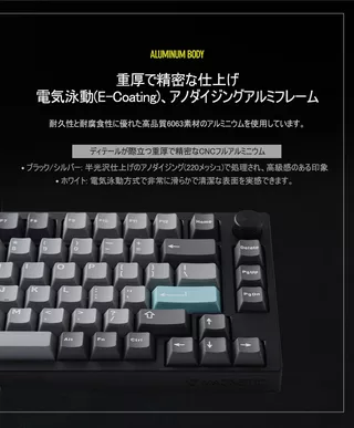 MAGENETIC KEYBOARD(RAPID TRIGER)VM75HE ブラックのサムネイル(14)