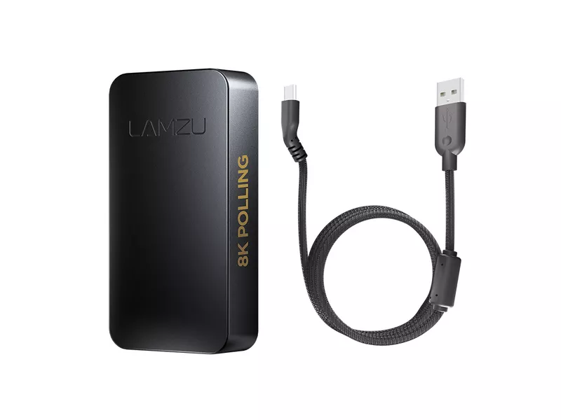 Lamzu 8K レシーバー(ドングル) ケーブル付属 ブラックの商品メイン画像