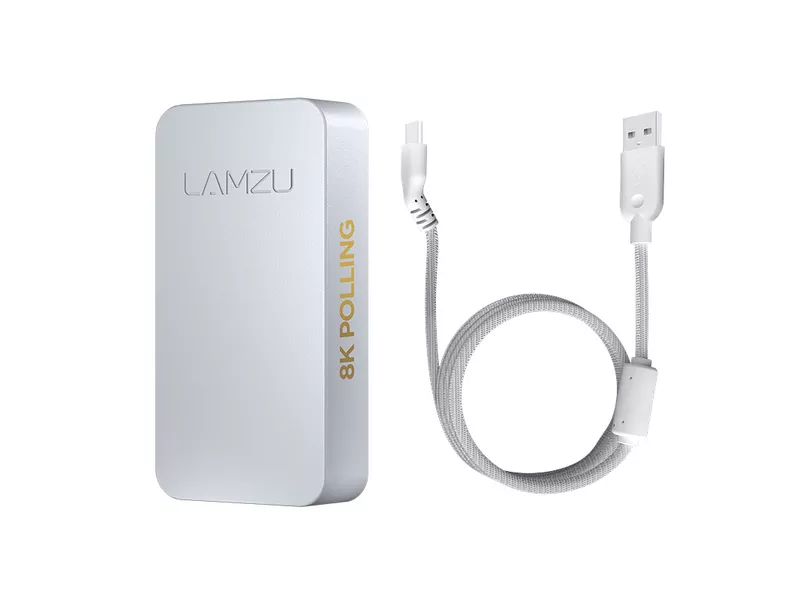 Lamzu 8K レシーバー(ドングル) ケーブル付属 ホワイトの商品メイン画像