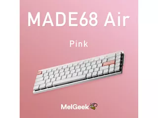 MelGeek MADE68 Air Pink ラピッドトリガーキーボード ロープロファイルのサムネイル(6)