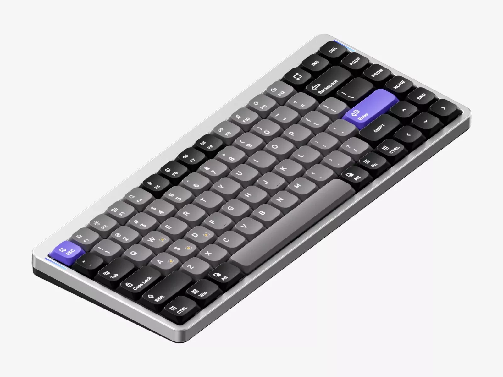 NuPhy Air75 ブラック キーボード 本体　キーボードケース付き NuPhy Air75レビュー。MacでもWindowsでも使える可愛い