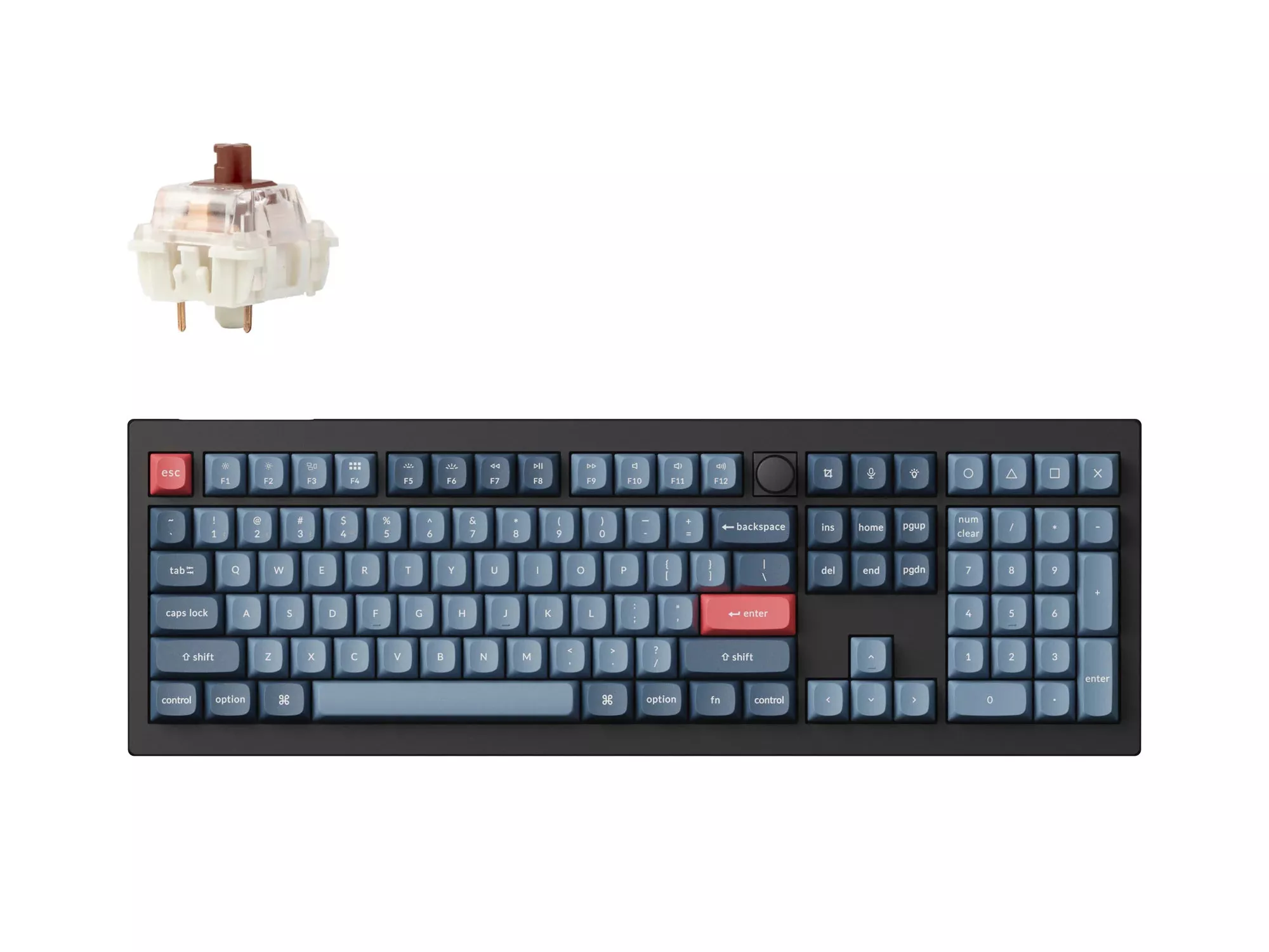 Keychron V6 MAX QMK ワイヤレスカスタム・メカニカルキーボード - RGB