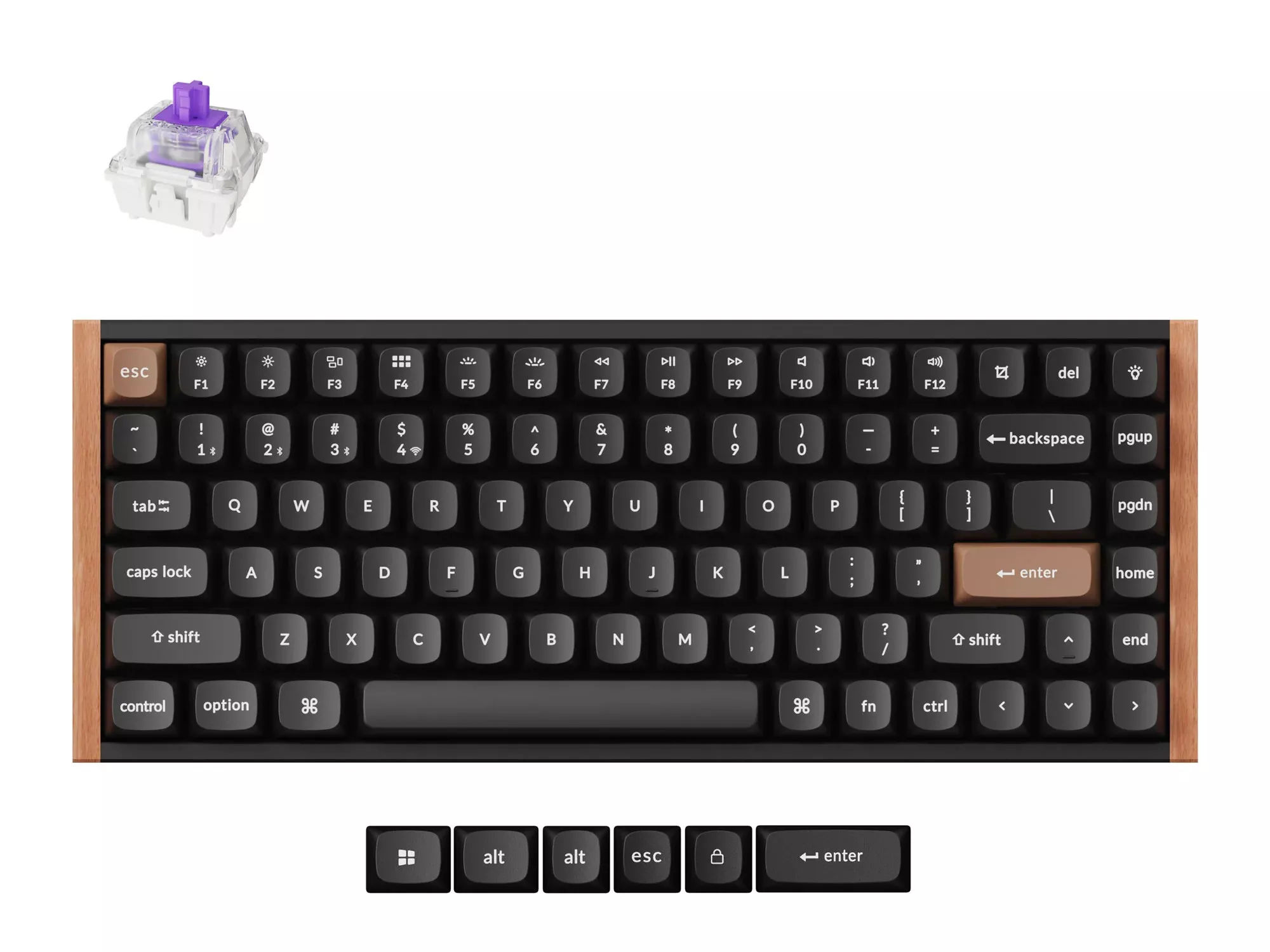 ★最終値下げ★ キークロン Keychron K2 Pro WhiteLED Keychron K2 Pro QMK/VIA ワイヤレス メカニカルキーボード（US
