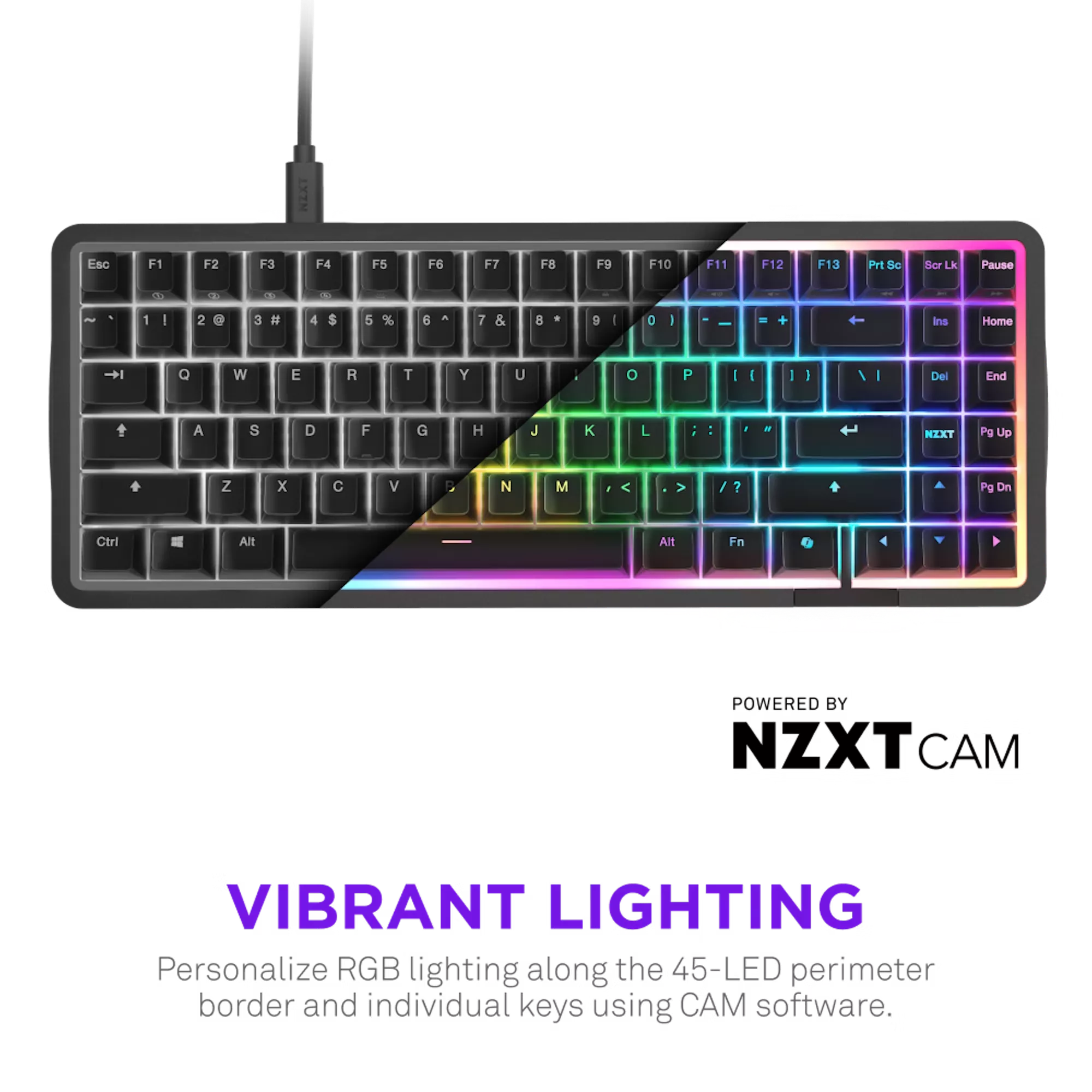 NZXT FUNCTION ELITE MINITKL キーボード（黒）新品 NZXT Function Elite MiniTKL Black Function - 製品詳細