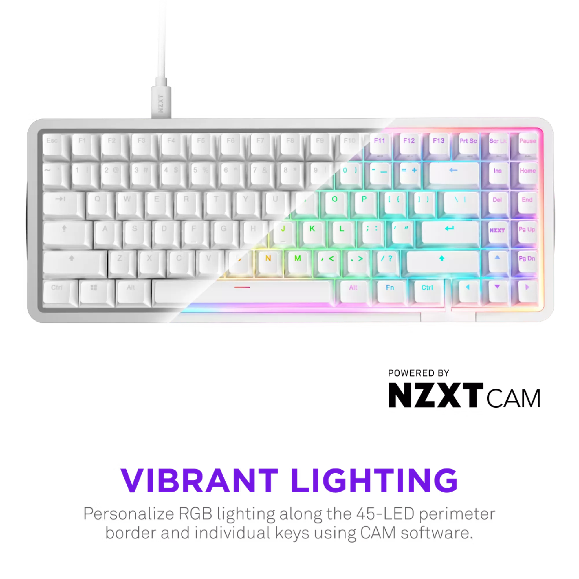 NZXT Function Elite MiniTKL White Function - 製品詳細 | パソコン