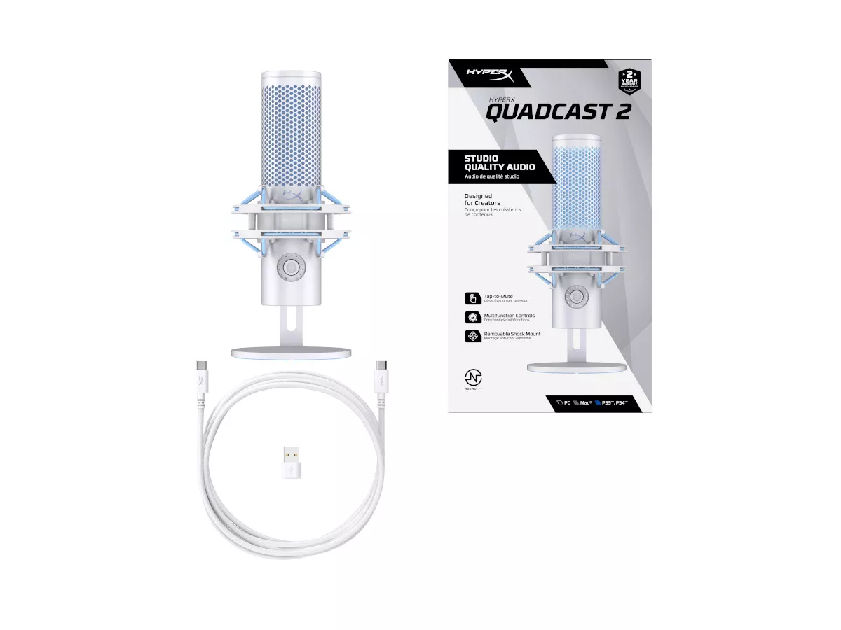HyperX HyperX QuadCast 2(Frost) QuadCast - 製品詳細 | パソコンSHOP