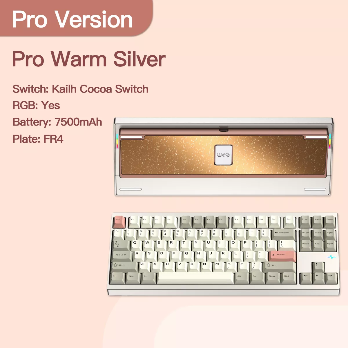 Crush80 Pro warm silver 【キースイッチ無し】 Crush80 Pro warm silver 【キースイッチ無し】 Crush 80 Reboot