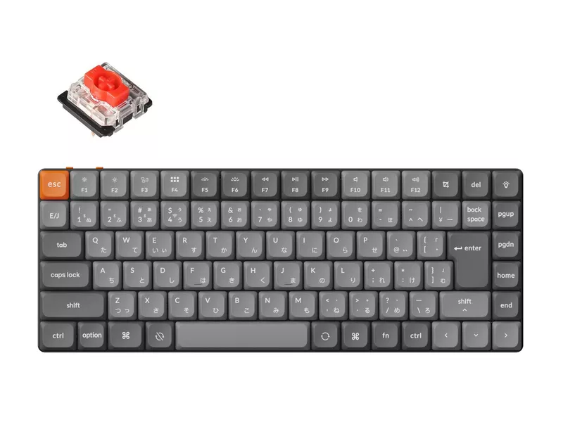 K3 Max QMK/VIA ワイヤレス カスタム・メカニカルキーボード - RGB - JIS配列(テンキーレス)- Gateronロープロファイル2.0スイッチ(ホットスワップ)赤軸 / PBTダブルショットキーキャップの商品メイン画像