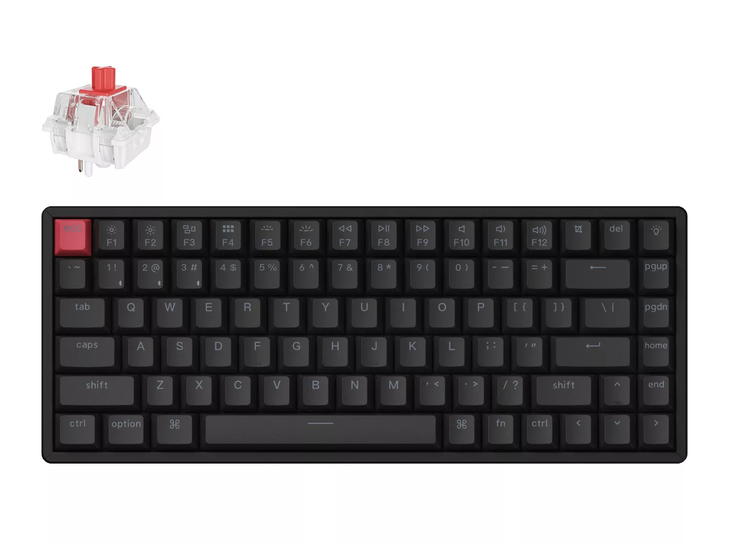 Keychron K2 ワイヤレス・メカニカルキーボード 赤軸/US配列/RGB Keychron K2ワイヤレスメカニカルキーボード（バージョン2）（US