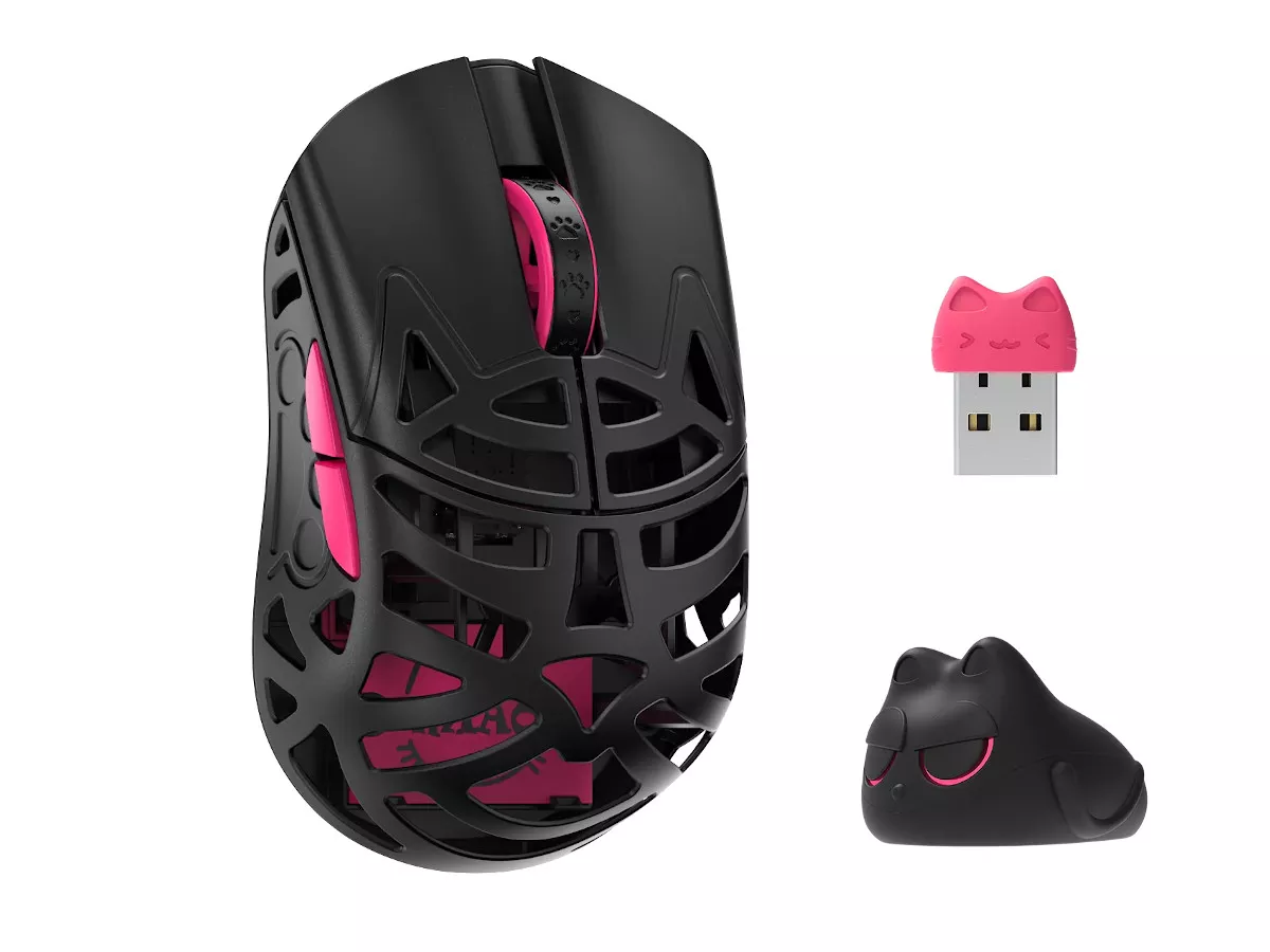 #78 WLMOUSEBeastXpro穴あり Black(omron) WLMouse Beast X Pro - Tempered [Omron Opticals] - Side Slits