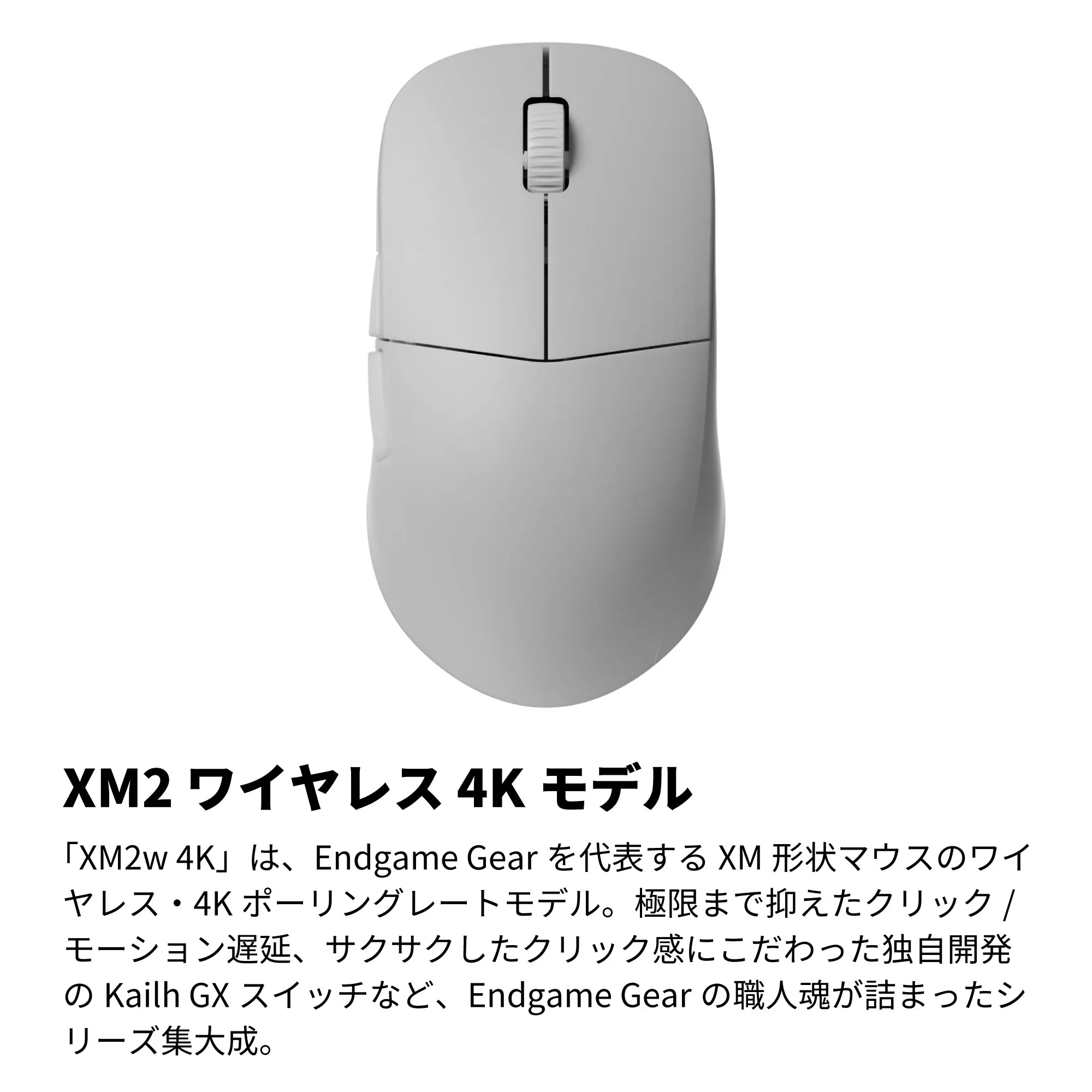 週末限定値下げ　Endgame Gear XM2w 4K ホワイト XM2w 4K - Endgame Gear - ゲーミングマウス - 株式会社アーキサイト