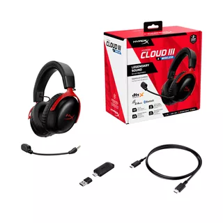 HyperX Cloud III S Wireless (Black/Red)のサムネイル(3)