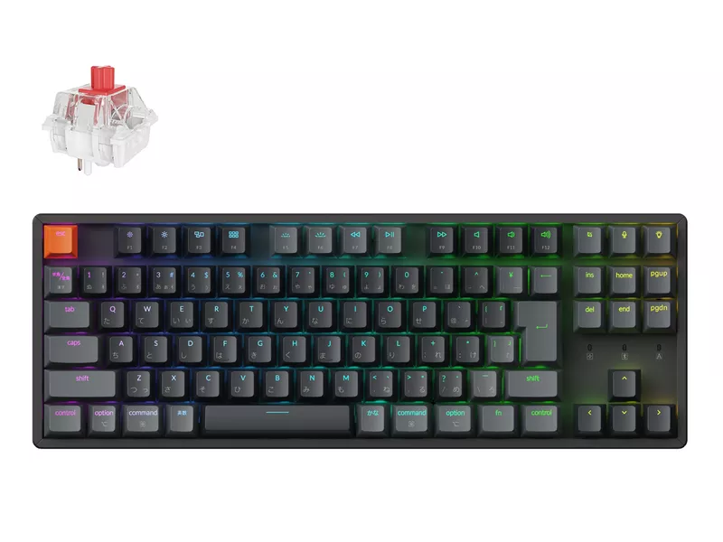 【静音処理済】Keychron K6 メカニカルキーボード（赤軸） パームレスト Keychron K7 Pro QMK/VIA ワイヤレス メカニカルキーボード（US