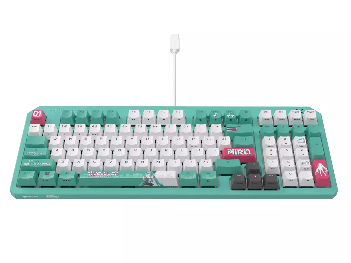 新品TUF Gaming初音ミクエディション/ASUS ゲーミングキーボード ASUS TUF Gaming K3 Gen II Hatsune Miku Edition｜キーボード