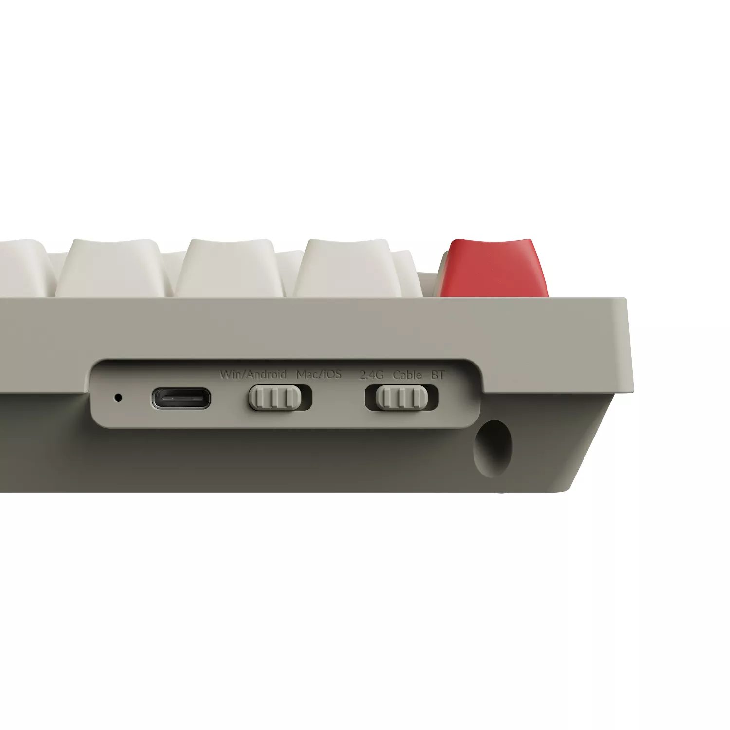 V3 MAX QMK ワイヤレスカスタム・メカニカルキーボード - RGB - JIS配列(テンキーレス)- レトロカラー / Gateron Jupiter スイッチ(ホットスワップ)茶軸のサムネイル(1)