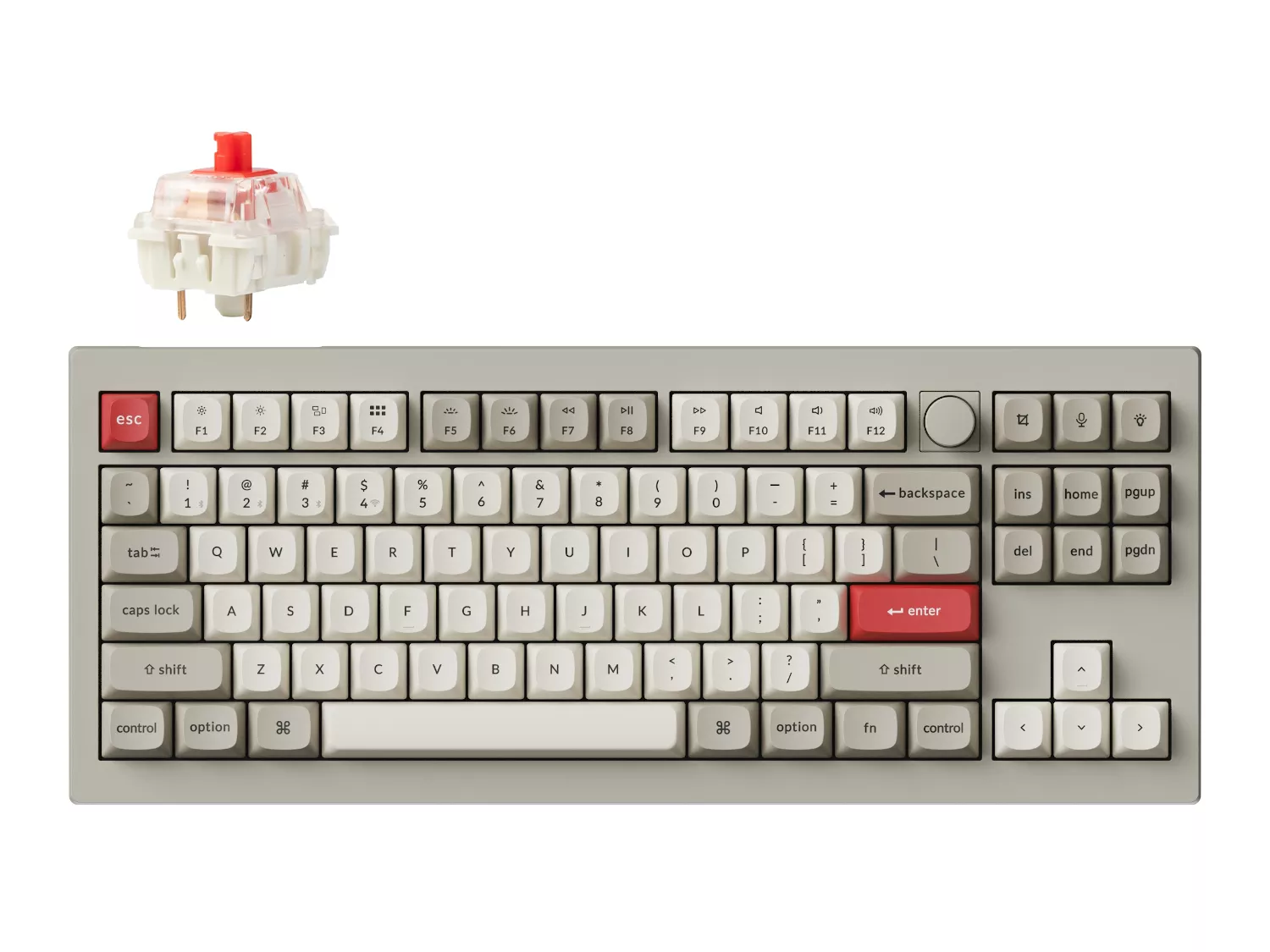 Keychron V3 MAX QMK ワイヤレスカスタム・メカニカルキーボード - RGB