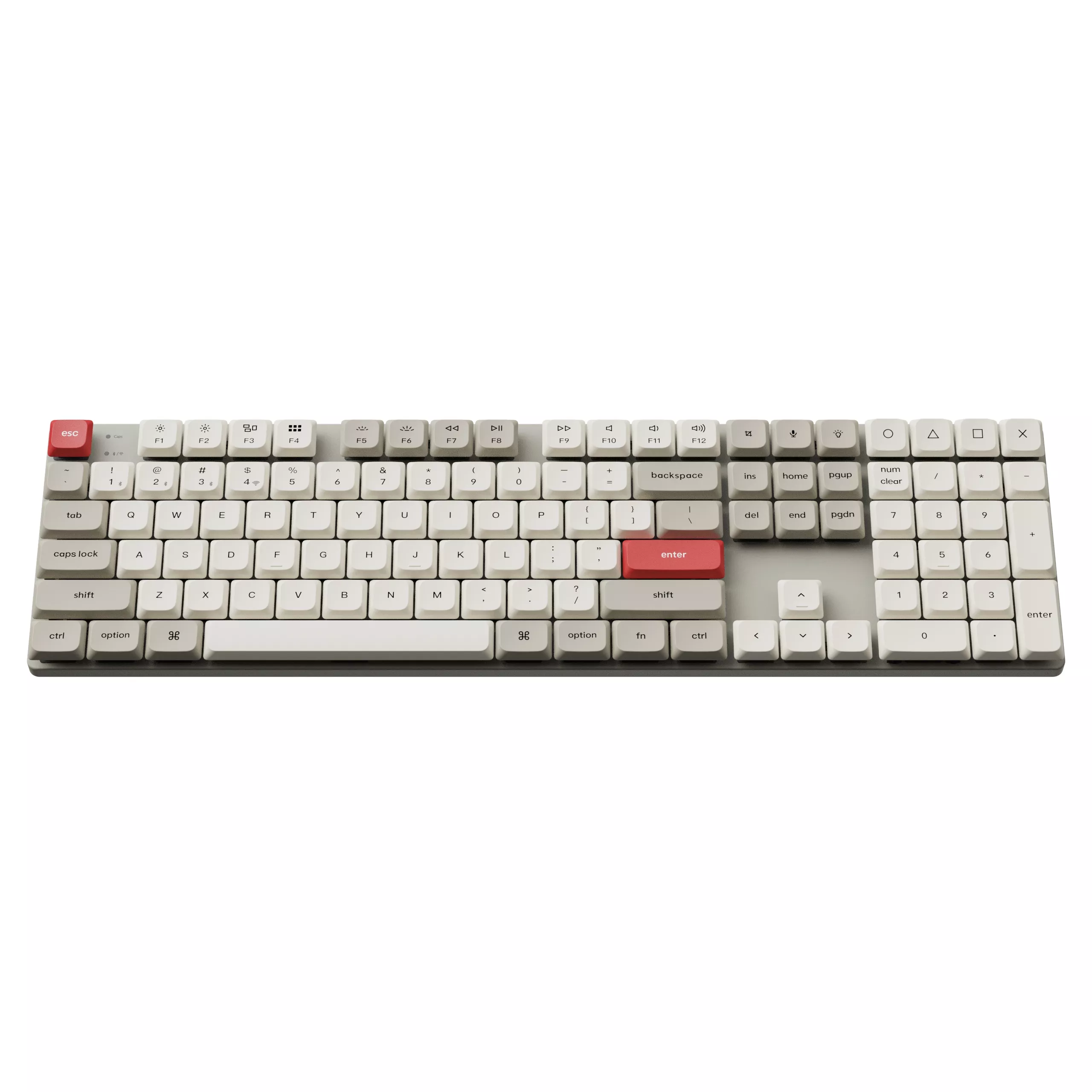 keychron K5 MAX 赤軸 ホワイトLED 英字配列 キークロン Keychron K5 Max QMK/VIA Wireless Custom Mechanical Keyboard