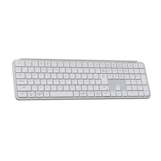 Keychron B6 Pro ウルトラスリム ワイヤレスキーボード - JIS配列(テンキー付 / 100%フルサイズ) / シザースイッチ(本体カラー:シルバー / かな印字なし)のサムネイル(1)