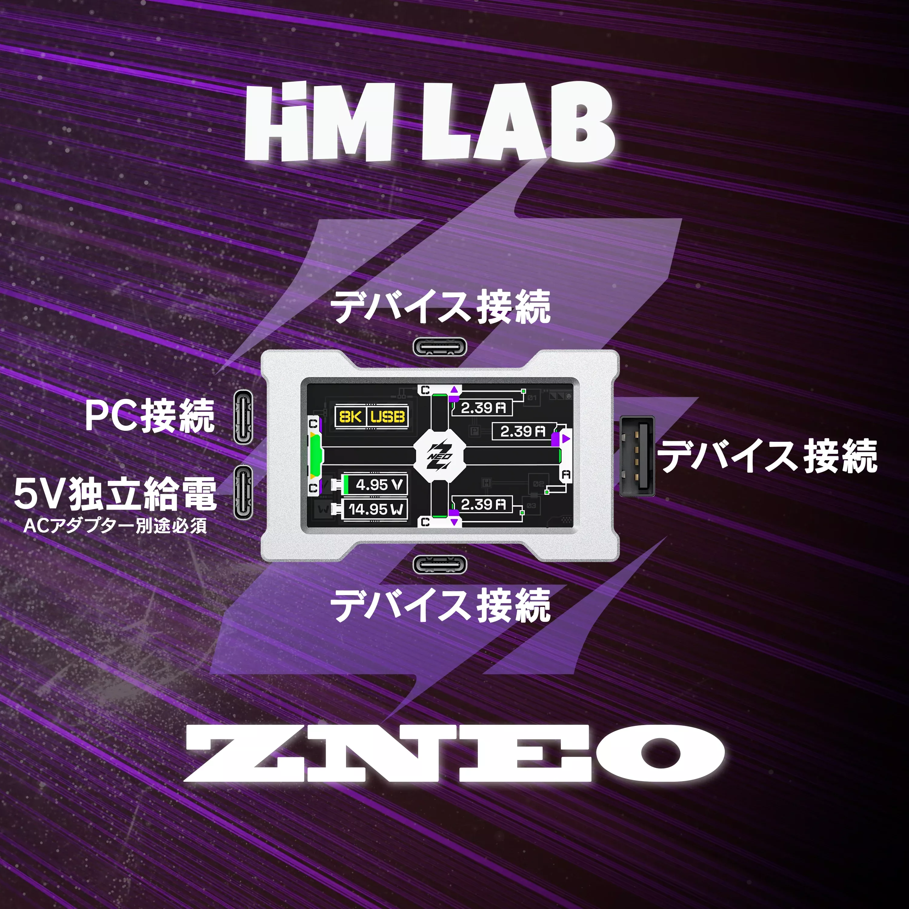 HM LAB HM LAB 8K ゲーミングHUB Silver - 製品詳細 | パソコン