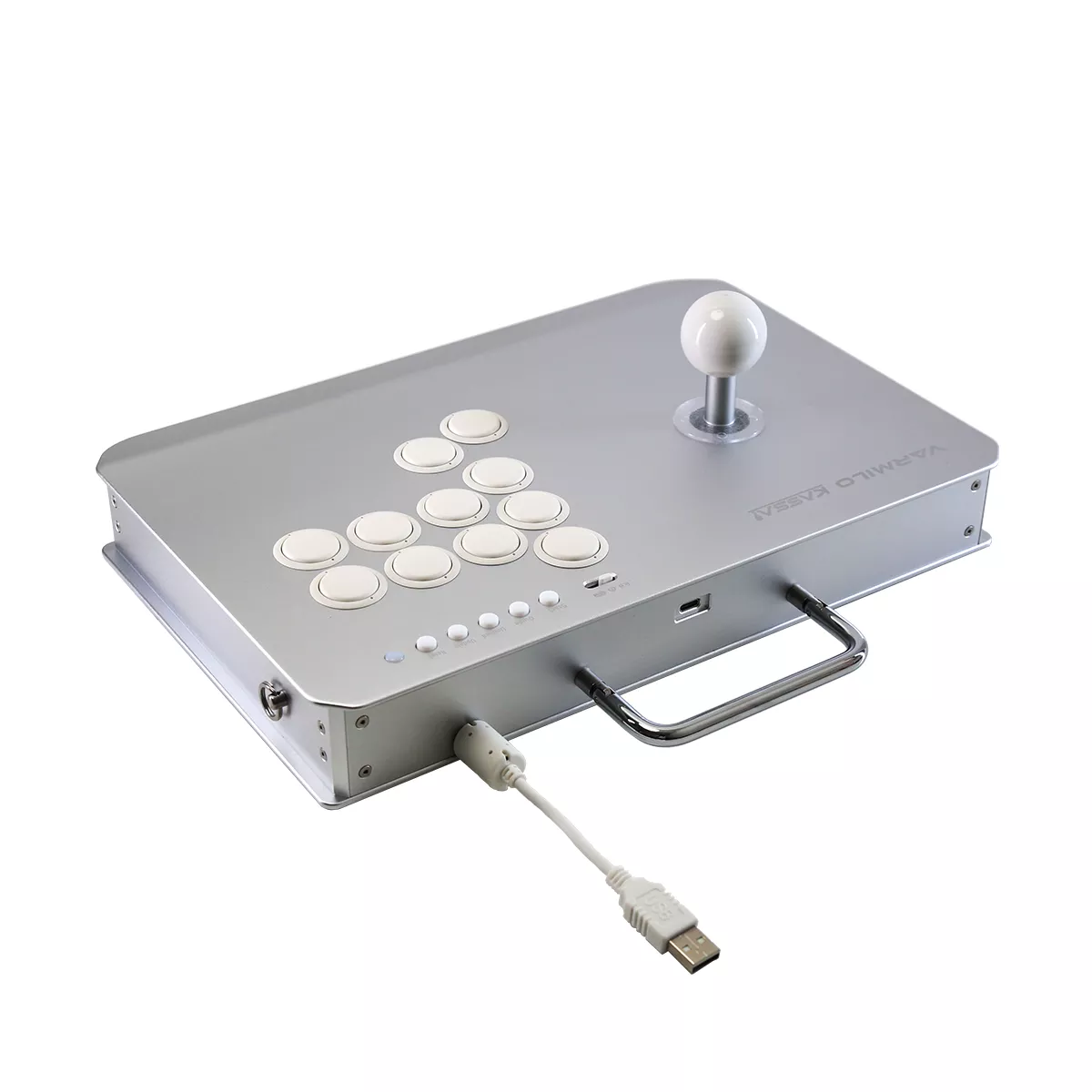 その他 VARMILO KASSAI Lunar Silver Varmilo VARMILO KASSAI Lunar Silver Arcade Joystick Controller for