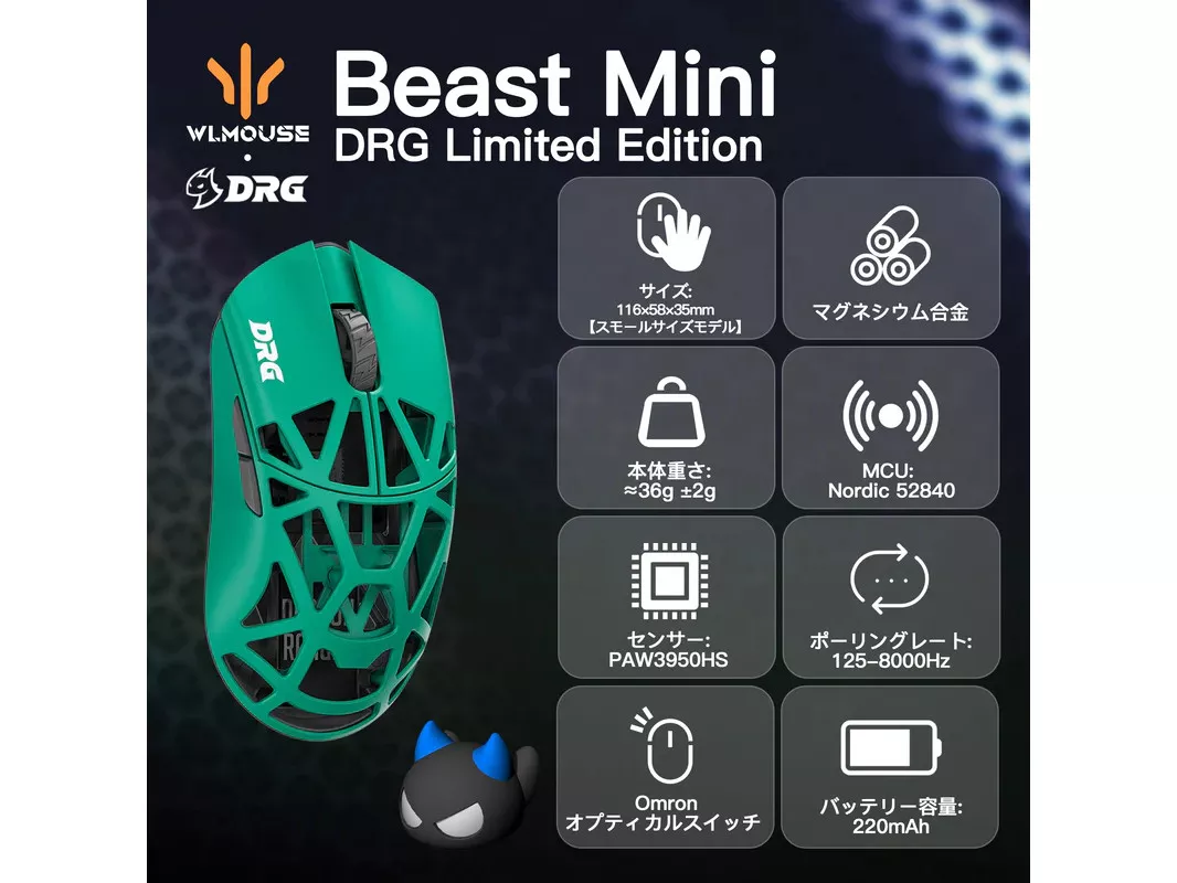 #79 WLMOUSEBeastXminipro穴あり Blue(omron) 79 WLMOUSEBeastXminipro穴あり Blue(omron) - メルカリ