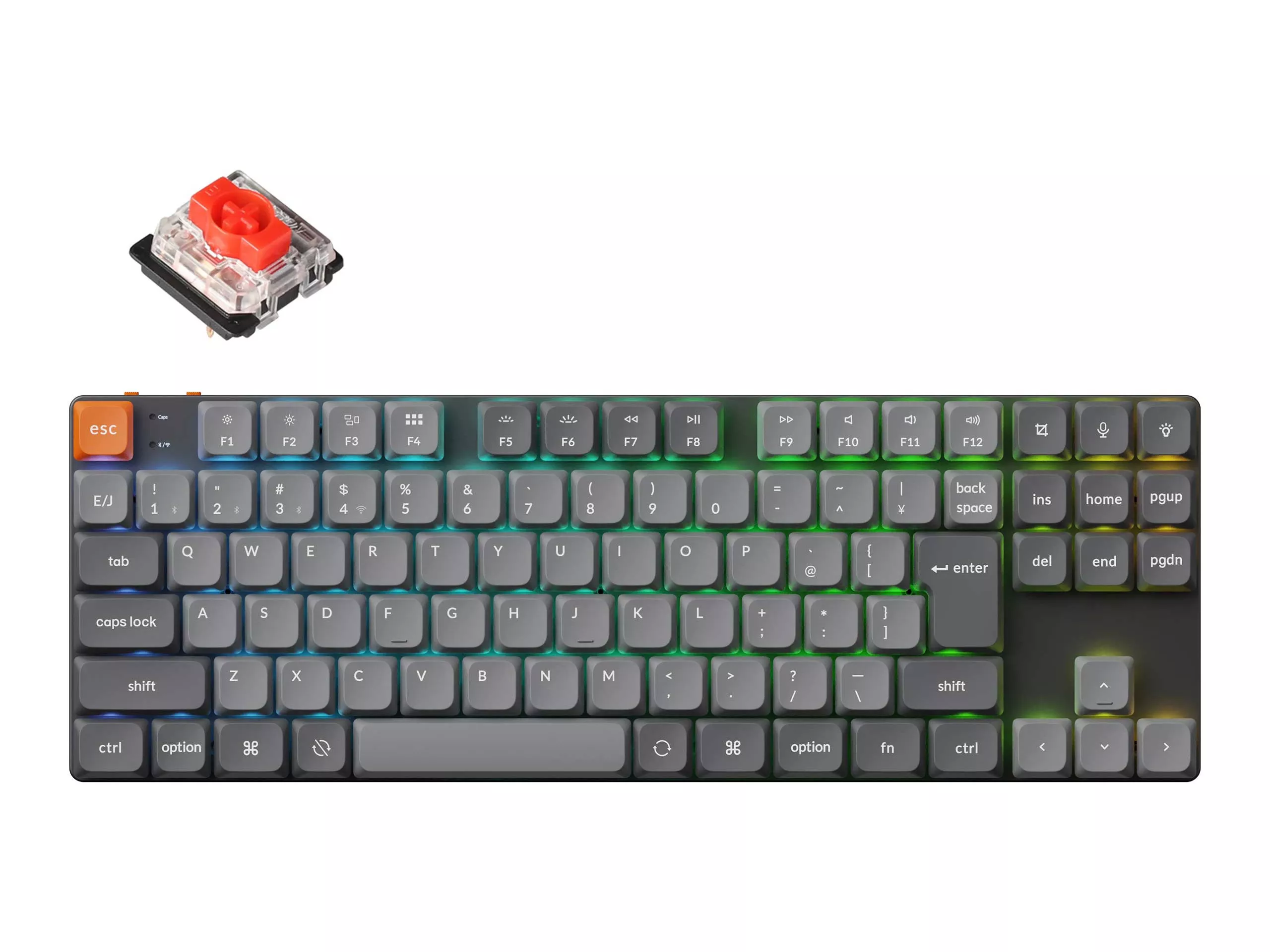 KEYCHRON K3 MAX 赤軸 日本語配列 かな印字なし Keychron K3 Max QMK/VIA ワイヤレス カスタム・メカニカルキーボード