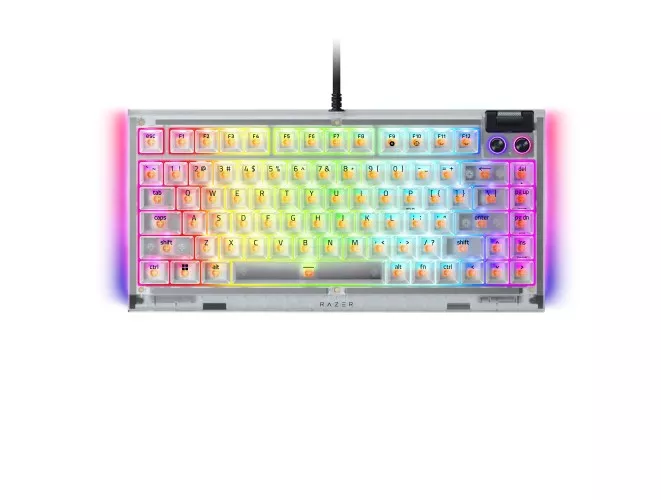 Razer BlackWidow V4 75% Phantom White Edition Phantom White