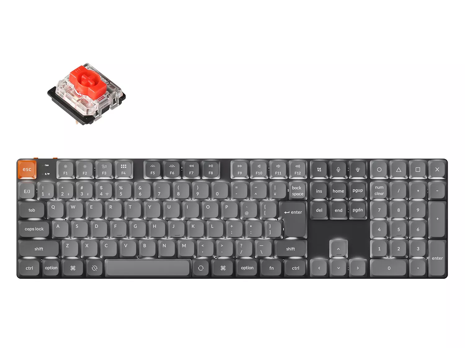 S*a様 モ*イ様 新品・未開封｜Keychron K5 QMK v2（赤軸・白 モ*イ様